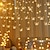 זול חוט נורות לד-led חג המולד פיית אור פרפר וילון מחרוזת אורות 3.5m 96leds שנה חדשה חג חתונה יום האהבה סלון חדר שינה חנות קישוט 220v eu plug אורות וילון