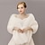 cheap Faux Fur Wraps-Faux Fur Wraps Shawls Women‘s Wrap Shawls Elegant Keep Warm Sleeveless Faux Fur Fall Wedding Wraps With Pure Color For Formal Winter