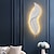 voordelige Wandverlichting voor binnen-lightinthebox 1-lichts 65cm led-wandlampen veervorm design wandlampen modern licht luxe stijl slaapkamer eetkamer hars wandlamp 110-120v 220-240v