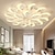 cheap Dimmable Ceiling Lights-Bubble Acrylic Modern Dimmable Ceiling Light LED Flush Mount Peacock Tail LED Ceiling Lamp with Remote Control for Living Room Bedroom Dining Room AC 110V 220V Flower Design