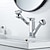 abordables Robinetteries de lavabo-robinet de lavabo de salle de bain - rotatif / extractible finitions peintes mitigeur monotrou à deux trousrobinets de bain