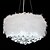 baratos Candelabros de Cristal-40/50 cm de luz pendente exclusiva LED design lustre pena de metal galvanizado contemporâneo moderno 220-240v