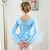 preiswerte Kindertanzkleidung-Tanzkleidung für Kinder Ballett Kleid Schleife Einfarbig Farbaufsatz Mädchen Ausbildung Leistung Langarm Hoch Baumwollmischung Tüll