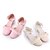 cheap Kids&#039; Princess Shoes-Girls&#039; Heels Flower Girl Shoes Satin Color Changing Big Kids(7years +) Little Kids(4-7ys) Flower Light Pink Ivory Fall Winter