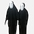 cheap Anime Costumes-Inspired by Spirited Away Cookie Anime No Face man Anime Cosplay Costumes Japanese Cosplay Suits Outfits Classic Half Sleeve Gloves Cloak Mask For Unisex / Machine wash / Wash with similar colours
