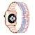 Недорогие Smartwatch Bands-ремешок для часов, совместимый с Apple Watch 38 мм 40 мм красочный твердый металлический браслет из нержавеющей стали модный браслет женский ремешок для серии iwatch se / 6/5/4/3/2/1 (светлый
