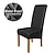 ieftine Husa scaun de sufragerie-Huse pentru scaune din piele neagră, solidă, impermeabilă și rezistentă la ulei, husă de protecție pentru scaun de nuntă
