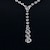 cheap Jewelry Sets-1 set Jewelry Set Bridal Jewelry Sets For Women&#039;s Anniversary Party Evening Gift Rhinestone Alloy Tennis Chain