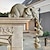 Χαμηλού Κόστους Αγάλματα-διακοσμητικά από ρητίνη ελέφαντα τριών τεμαχίων 3 μητέρες ελέφαντες και δύο μωρά κρεμασμένα στην άκρη αγαλμάτων χειροτεχνίας
