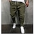 cheap Casual Pants-Men&#039;s Joggers Trousers Cropped Pants Casual Pants Drawstring Elastic Waist Solid Color Comfort Quick Dry Daily Streetwear Cotton Blend Fashion Casual Loose Fit Navy Black