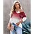 cheap Sweaters &amp; Cardigans-Women&#039;s Sweater Pullover Jumper Solid Color Knitted Stylish Casual Long Sleeve Regular Fit Sweater Cardigans Fall Spring V Neck Blue Purple Pink / Holiday