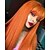 cheap Human Hair Capless Wigs-Remy Human Hair Wig Straight Neat Bang Orange Party Women Easy dressing Capless Brazilian Hair Malaysian Hair Women&#039;s Girls&#039; Auburn 24 inch Daily Wear Vacation
