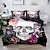 cheap 3D Bedding-2ps/3ps 3D Bedding  Skull print Print Duvet Cover Bedding Sets Comforter Cover with 1 print Print Duvet Cover or Coverlet，2 Pillowcases for Double/Queen/King