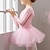 billige Dansetøj til børn-Dansetøj til børn Ballet Kjole Solid Tyl Pige Træning Ydeevne Langærmet Tyl Bomuld