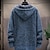 cheap Men&#039;s Cardigan Sweater-Men&#039;s Sweater Cardigan Sweater Hoodie Zip Sweater Sweater Jacket Knit Knitted Solid Color Hooded Stylish Outdoor Home Clothing Apparel Winter Fall Blue Wine M L XL