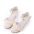 cheap Kids&#039; Princess Shoes-Girls&#039; Heels Flower Girl Shoes Satin Color Changing Big Kids(7years +) Little Kids(4-7ys) Flower Light Pink Ivory Fall Winter