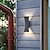 preiswerte Außenwandleuchten-2-Licht 24cm LED Außenwandleuchten Augenschutz Nordic Style Wandleuchten Wohnzimmer Esszimmer Aluminiumlegierung Wandleuchte 110-240V