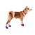 billiga Hundkläder-Hund Små pälsdjur N / A Skor och stövlar Vattentät Solid färg För husdjur PU läder Halksäker Purpur