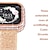 abordables Estuche para reloj inteligente-compatible con estuche fitbit versa 2, estuches bling con más de 200 fundas protectoras de diamantes de cristal parachoques para reloj inteligente fitbit versa 2, oro rosa