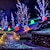 abordables Guirlandes Lumineuses LED-Guirlandes lumineuses solaires de noël à led extérieures étanches 100m 334.5ft 1000led / 50m 171ft 500 led lumières de noël solaires avec télécommande8 modes lumières de patio étanches pour arbre de