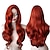economico Parrucca per travestimenti-Parrucca cosplay rosso rame ondulato lungo da 28 pollici di Jessica Rabbit, capelli ricci a spirale anime resistenti al calore per le donne