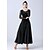 abordables Vêtements d'Entraînement-Danse de Salon Robe Fantaisie Femme Utilisation Entraînement manche longue Taille haute velvet