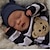 cheap Dolls-17.5 inch Reborn Doll Baby &amp; Toddler Toy Baby Boy Reborn Baby Doll Saskia Newborn lifelike Hand Made Simulation Floppy Head Cloth Silicone Vinyl with Clothes and Accessories