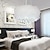 baratos Candelabros de Cristal-40/50 cm de luz pendente exclusiva LED design lustre pena de metal galvanizado contemporâneo moderno 220-240v