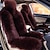 cheap Car Seat Covers-Black / Brown / Wine Wool Warm and Breathable Car Seat Covers Seat Covers Common For Universal Made of Australian Wool(Single Seat)