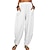 cheap Basic Women&#039;s Bottoms-Women&#039;s Linen Pants Bloomers Linen Cotton Blend Pocket Baggy Black Summer