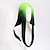 billiga Kostymperuk-cosplay peruk 123 vågig mittdel peruk 26 tum fluorescerande grön enfärgad syntetiskt hår 70 tums modedesign för kvinnor svart