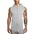 cheap Exercise, Fitness &amp; Yoga Clothing-Men&#039;s Yoga Top Hooded Solid Color White Black Fitness Gym Workout Leisure Sports Plus Size Vest / Gilet Tank Top Sleeveless Sport Activewear Stretchy Breathable Quick Dry Soft Standard Fit