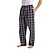 ieftine Sleep Bottom-Bărbați loungewear Pijamale Pantaloni de pijama Pantaloni de Casă Grilă / carouri Modă Casă Crăciun Zilnic Amestec Bumbac Talie elastică Alb Albastru piscină