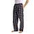 voordelige Slaap bodem-Voor heren Loungewear Nachtkleding Pyjamabroek Lounge Broeken Raster / Plaid Modieus Huis Kerstmis Dagelijks Katoenmix Elastische taille Wit blauw