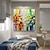 cheap Abstract Paintings-Handmade Oil Painting Canvas Wall Art Decoration Palette Knife Painting Color Fantasy for Home Decor Rolled Frameless Unstretched Painting