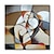 cheap People Paintings-Oil Painting Handmade Hand Painted Wall Art Abstract Picasso Style Cartoon Character Home Decoration Decor Rolled Canvas No Frame Unstretched