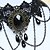 Недорогие Ожерелья и подвески-Ожерелья-бархатки For Жен. Оникс Кристалл Для вечеринок Свадьба Повседневные Сплав С кисточками Черный