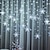 זול חוט נורות לד -אורות קישוט חג המולד 3.5 m 96 יחידות הוביל אורות מחרוזת וילון פתית שלג עם 8 מצבי פלאש תקע אורות זר פיות למסך חלון בית מסיבת חג ביתי עמיד למים