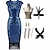 cheap Historical &amp; Vintage Costumes-The Great Gatsby Roaring 20s 1920s Cocktail Dress Vintage Dress Flapper Dress Outfits Masquerade Prom Dress Halloween Costumes Prom Dresses Women&#039;s Tassel Fringe Costume Vintage Cosplay Party Prom