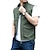 abordables ropa exterior activa para hombres-Hombre Chaleco de pesca Chaleco para senderismo Camiseta Al aire libre Transpirable Resistente al Agua Bolsillo con cremallera Multi bolsillo Poliéster Verde Ejército Caqui Azul Oscuro Caza Pesca