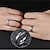 ieftine bijuterii și coliere și inele pentru bărbați-Bărbați Pentru femei 2 buc Manșete Inele Cuplu Band Ring Inel de logodna Nuntă Petrecere Două-Tonuri femei Simplu Argintiu