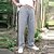 cheap Men&#039;s Pants &amp; Shorts-Men&#039;s Casual Back Pocket Side Pockets Elastic Drawstring Design Pants Light Gray Dark Gray Green Blue White S M L XL XXL