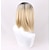 economico Parrucche dei personaggi dei film-chucky parrucca bride of chucky women blonde black center parting gioco di ruolo jennifer tilly parrucca cosplay resistente al calore parrucca di halloween