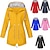 cheap Women&#039;s Active Outerwear-Women&#039;s Raincoats Windbreaker Rain Jacket Waterproof Lightweight Outdoor Long Hooded Trench Coats Top Thermal Warm Windproof Breathable Cargo Camping Climbing Hunting Fishing Travel