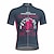 cheap Cycling Jerseys-21Grams Old Man Men&#039;s Short Sleeve Cycling Jersey Summer Polyester Funny Bike Jersey Top Mountain Bike MTB Road Bike Cycling Breathable Quick Dry Moisture Wicking Blue+Orange Blue+Yellow Blue+Pink