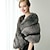 cheap Faux Fur Wraps-Gray Faux Fur Wedding Shawl Cape Party Evening Casual Keep Warm Winter Bridal Wrap For Wedding Formal