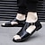 cheap Men&#039;s Sandals-Men&#039;s Leather Sandals Gladiator Sandals Roman Sandals Casual Beach Comfort Sandals Summer