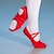 abordables Zapos de ballet-Mujer Zapatillas de Ballet Practica Trainning Zapatos de baile Rendimiento Yoga Suela Dividida Estilo Simple Un Color Tacón Plano Banda Elástica Sin Cordones Negro Rosa Color Camello / Chica