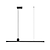 Недорогие Люстры-светодиодный длинный бар ресторан подвесной светильник светодиодный скандинавский офис геометрическая линия простой свет роскошный длинный бар однолинейное освещение
