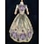 cheap Historical &amp; Vintage Costumes-Maria Antonietta Rococo Baroque Victorian Cocktail Dress Vintage Dress Dress Prom Dress Women&#039;s Satin Lace Costume Coffee Vintage Cosplay Party Halloween Party &amp; Evening Floor Length Ball Gown Plus
